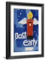 Post Early, Parcels and Packets by Thursday De 18, Letters and Cards by Saturday Dec 20-Hans Unger-Framed Art Print