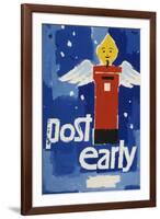 Post Early, Parcels and Packets by Thursday De 18, Letters and Cards by Saturday Dec 20-Hans Unger-Framed Art Print