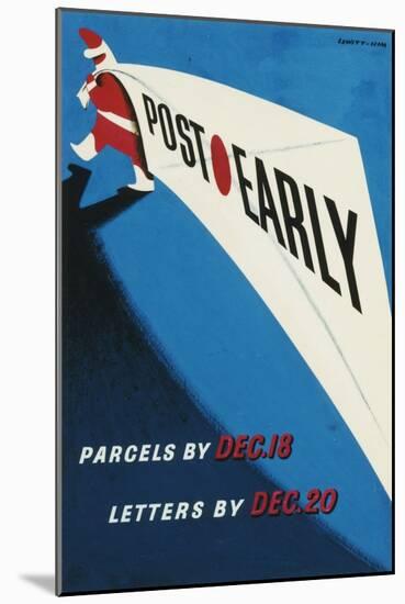 Post Early, Parcels by December 18, Letters by December 20-George Him and Jan Lewitt-Mounted Art Print