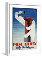 Post Early This Christmas-W Machan-Framed Art Print