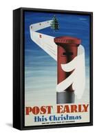 Post Early This Christmas-W Machan-Framed Stretched Canvas