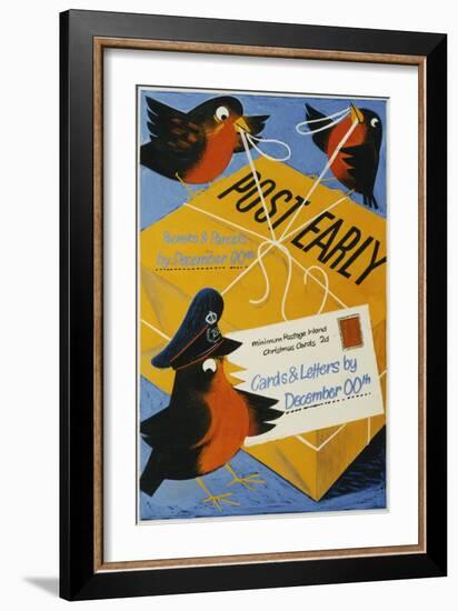 Post Early-null-Framed Art Print