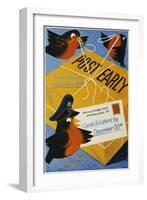 Post Early-null-Framed Art Print