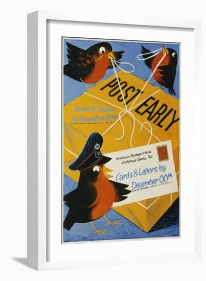 Post Early-null-Framed Art Print