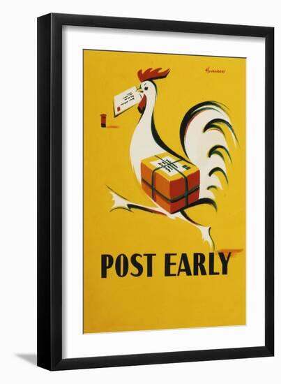 Post Early-Peter Huveneers-Framed Art Print