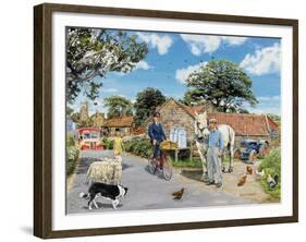 Post for the Farm-Trevor Mitchell-Framed Giclee Print