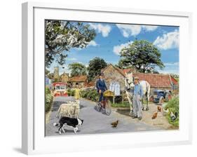 Post for the Farm-Trevor Mitchell-Framed Giclee Print