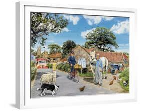 Post for the Farm-Trevor Mitchell-Framed Giclee Print