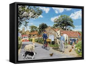 Post for the Farm-Trevor Mitchell-Framed Stretched Canvas