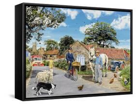 Post for the Farm-Trevor Mitchell-Framed Stretched Canvas