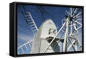 Post Mill, Great Chishill, Cambridgeshire-Peter Thompson-Framed Stretched Canvas
