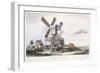 Post Mill, Wimbledon Common, Near London, C1840-Castle-Framed Giclee Print