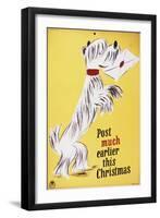 Post Much Earlier This Christmas-George Him and Jan Lewitt-Framed Art Print