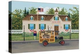 Post Office, American Flag-Anthony Kleem-Stretched Canvas