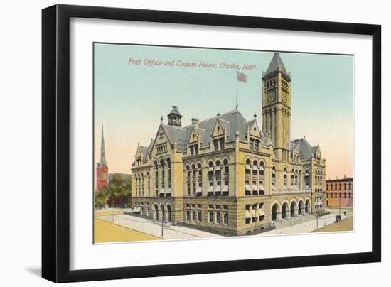 Post Office and Custom House, Omaha, Nebraska-null-Framed Art Print