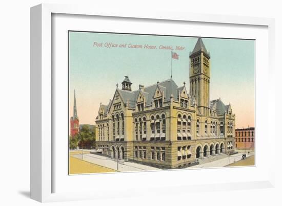 Post Office and Custom House, Omaha, Nebraska-null-Framed Art Print