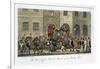 Post Office Bristol, Arrival of the London Mail, The English Spy, by Charles Molloy Westmacott-Isaac Robert Cruikshank-Framed Giclee Print