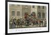 Post Office Bristol, Arrival of the London Mail, The English Spy, by Charles Molloy Westmacott-Isaac Robert Cruikshank-Framed Giclee Print