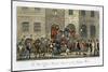 Post Office Bristol, Arrival of the London Mail, The English Spy, by Charles Molloy Westmacott-Isaac Robert Cruikshank-Mounted Giclee Print
