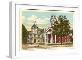 Post Office, Courthouse, Montpelier, Vermont-null-Framed Art Print