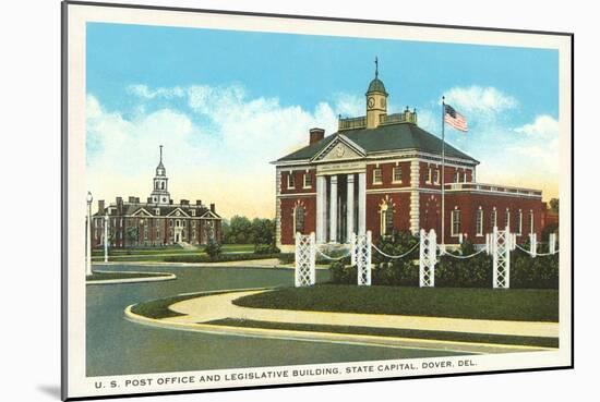 Post Office, Dover, Delaware-null-Mounted Art Print