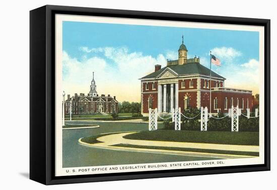 Post Office, Dover, Delaware-null-Framed Stretched Canvas