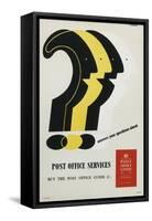 'Post Office Guide' Answers Your Questions About Post Office Services-Tom Eckersley-Framed Stretched Canvas