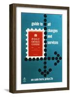 Post Office Guide, July 1957, Guide to All Charges and Services-Hans Unger-Framed Art Print