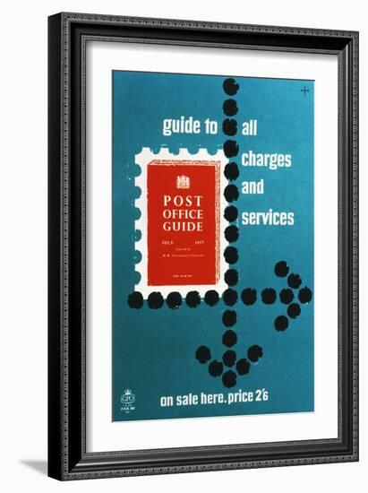 Post Office Guide, July 1957, Guide to All Charges and Services-Hans Unger-Framed Art Print