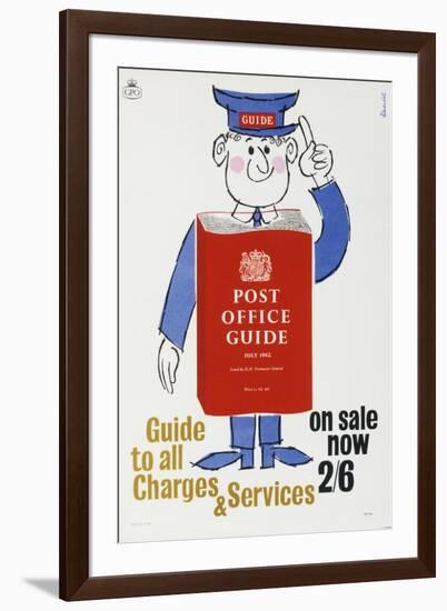 Post Office Guide' to All Charges and Services-Harry Stevens-Framed Art Print