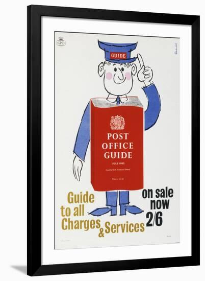 Post Office Guide' to All Charges and Services-Harry Stevens-Framed Art Print