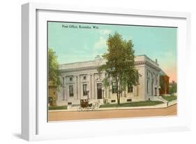 Post Office, Kenosha, Wisconsin-null-Framed Art Print