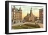 Post Office, Monument Square, Racine, Wisconsin-null-Framed Art Print