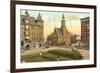 Post Office, Monument Square, Racine, Wisconsin-null-Framed Art Print