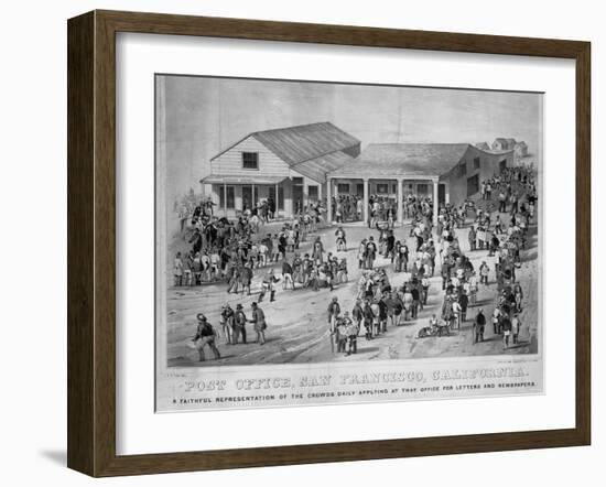 Post Office, San Francisco, California: a Faithful Representation of the Crowds Daily-null-Framed Giclee Print