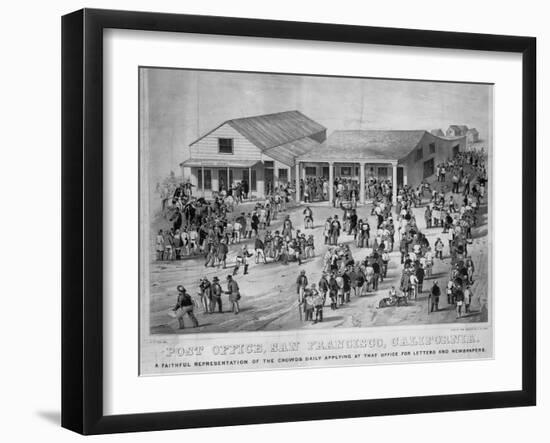 Post Office, San Francisco, California: a Faithful Representation of the Crowds Daily-null-Framed Giclee Print