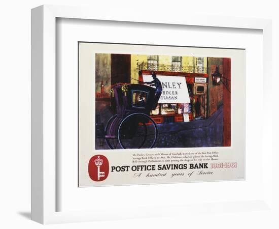 Post Office Savings Bank 1861-1961, a Hundred Years of Service-Robert Scanlan-Framed Art Print