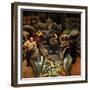 "Post Office Sorting Room," December 8, 1945-John Falter-Framed Giclee Print