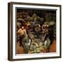 "Post Office Sorting Room," December 8, 1945-John Falter-Framed Giclee Print