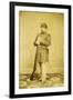 Post War Infantry Soldier In The Wyoming Territory-McFadden & Bishop-Framed Art Print