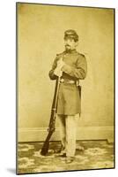 Post War Infantry Soldier In The Wyoming Territory-McFadden & Bishop-Mounted Art Print
