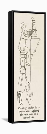 Post War Reconstruction-William Heath Robinson-Framed Stretched Canvas