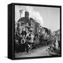 Post WWII German Refugees and Displaced Persons Crowding Every Square Inch of Train Leaving Berlin-Margaret Bourke-White-Framed Stretched Canvas