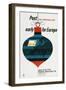 Post Your Christmas Mail Early for Europe-Tom Eckersley-Framed Art Print