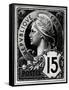 Postage Stamp Depicting Marianne, the Official Representation of the French Republic, circa 1893-null-Framed Stretched Canvas