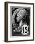 Postage Stamp Depicting Marianne, the Official Representation of the French Republic, circa 1893-null-Framed Giclee Print