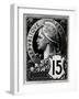 Postage Stamp Depicting Marianne, the Official Representation of the French Republic, circa 1893-null-Framed Giclee Print