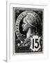 Postage Stamp Depicting Marianne, the Official Representation of the French Republic, circa 1893-null-Framed Giclee Print