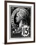 Postage Stamp Depicting Marianne, the Official Representation of the French Republic, circa 1893-null-Framed Giclee Print