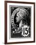 Postage Stamp Depicting Marianne, the Official Representation of the French Republic, circa 1893-null-Framed Giclee Print